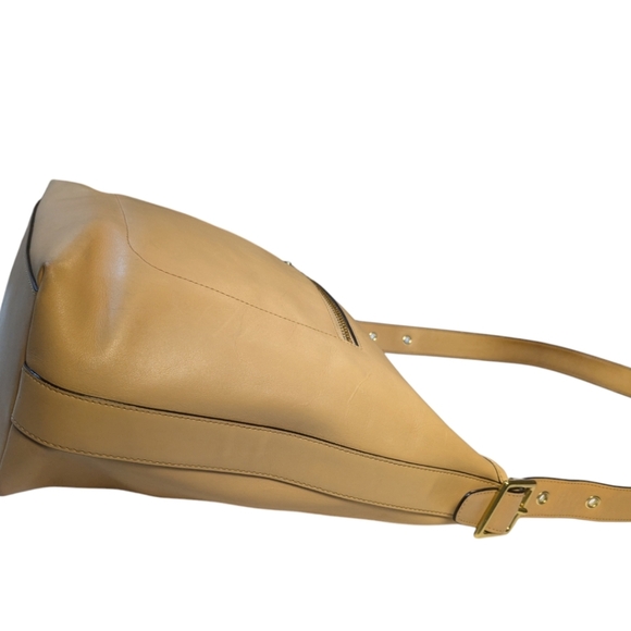 COACH BUCKET Large Legacy Light Tan LEATHER DUFFLE SHOULDER BAG - Picture 7 of 16